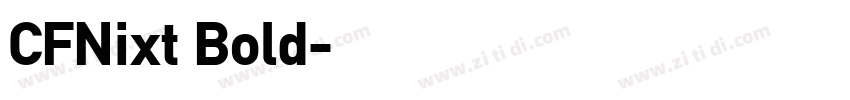 CFNixt Bold字体转换